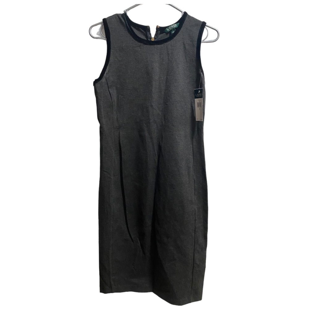 Lauren‎ Ralph Lauren Strapless Dress Grey NWT size Small Broken Zipper